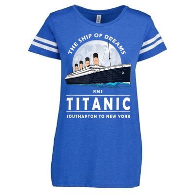 A 1912 Vintage Titanic Voyage Ship Cruise For Son Enza Ladies Jersey Football T-Shirt