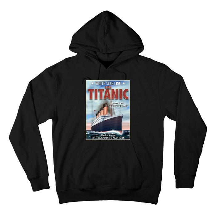 A 1912 Vintage Titanic Voyage Ship Cruise Vessel Hoodie