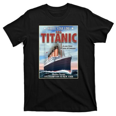 A 1912 Vintage Titanic Voyage Ship Cruise Vessel T-Shirt