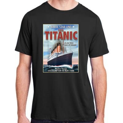 A 1912 Vintage Titanic Voyage Ship Cruise Vessel Adult ChromaSoft Performance T-Shirt