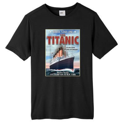 A 1912 Vintage Titanic Voyage Ship Cruise Vessel Tall Fusion ChromaSoft Performance T-Shirt