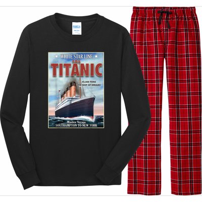 A 1912 Vintage Titanic Voyage Ship Cruise Vessel Long Sleeve Pajama Set