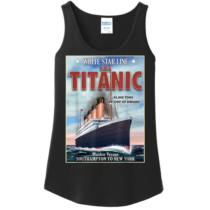 A 1912 Vintage Titanic Voyage Ship Cruise Vessel Ladies Essential Tank