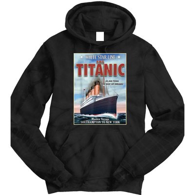 A 1912 Vintage Titanic Voyage Ship Cruise Vessel Tie Dye Hoodie