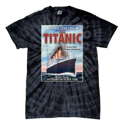 A 1912 Vintage Titanic Voyage Ship Cruise Vessel Tie-Dye T-Shirt