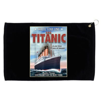 A 1912 Vintage Titanic Voyage Ship Cruise Vessel Grommeted Golf Towel