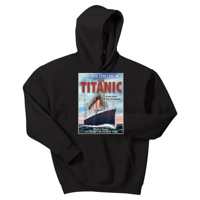 A 1912 Vintage Titanic Voyage Ship Cruise Vessel Kids Hoodie