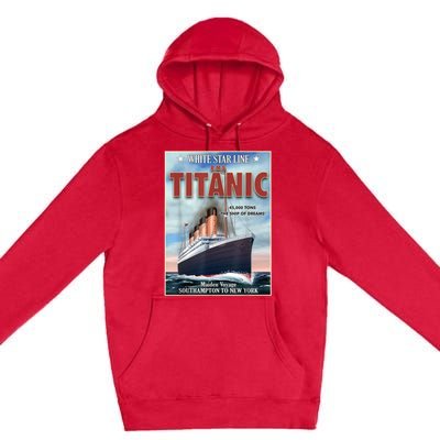 A 1912 Vintage Titanic Voyage Ship Cruise Vessel Premium Pullover Hoodie