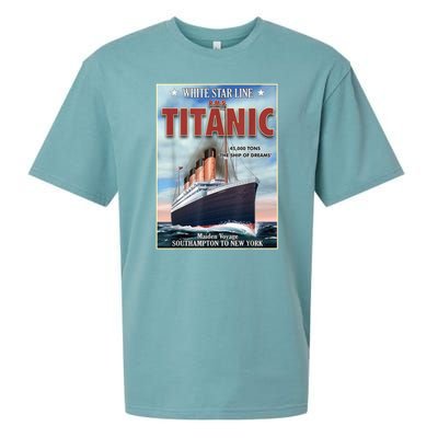 A 1912 Vintage Titanic Voyage Ship Cruise Vessel Sueded Cloud Jersey T-Shirt