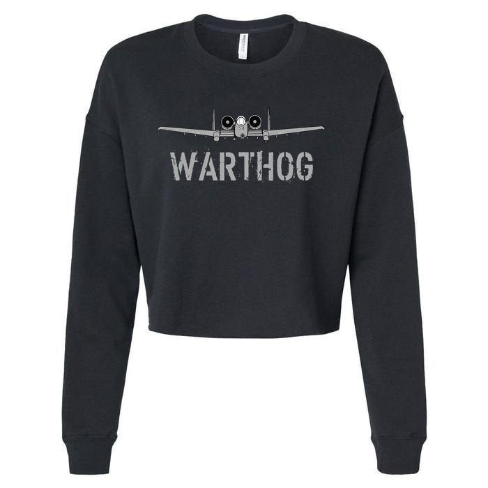 A 10 WartHog Attack Jet A 10 Thunderbolt Cropped Pullover Crew