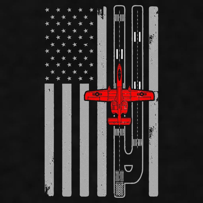 A 10 Warthog Airplane American Flag Runway A10 Thunderbird Ladies PosiCharge Tri-Blend Wicking Tank