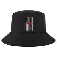 A 10 Warthog Airplane American Flag Runway A10 Thunderbird Cool Comfort Performance Bucket Hat