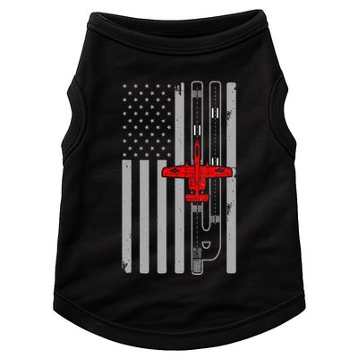 A 10 Warthog Airplane American Flag Runway A10 Thunderbird Doggie Tank