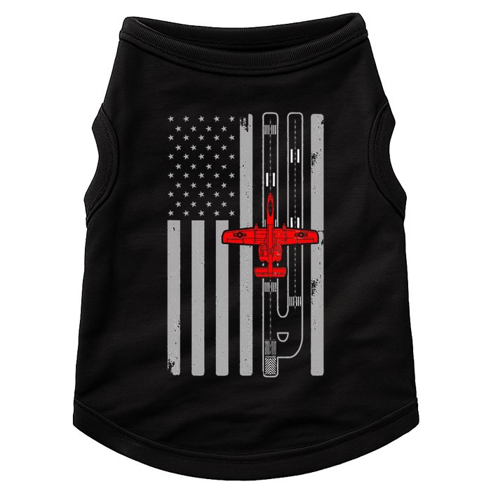A 10 Warthog Airplane American Flag Runway A10 Thunderbird Doggie Tank
