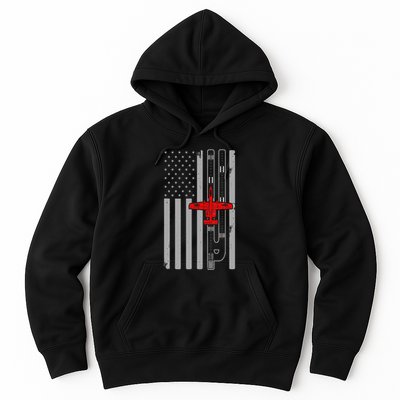A 10 Warthog Airplane American Flag Runway A10 Thunderbird Hoodie