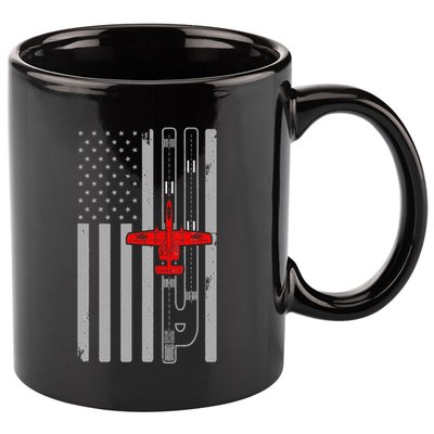 A 10 Warthog Airplane American Flag Runway A10 Thunderbird 11oz C Handle Ceramic Mug