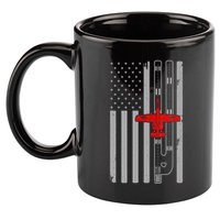 A 10 Warthog Airplane American Flag Runway A10 Thunderbird 11oz C Handle Ceramic Mug