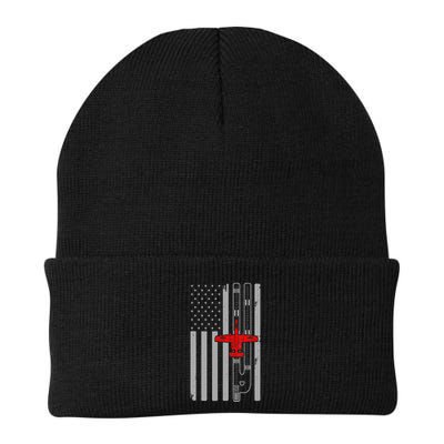 A 10 Warthog Airplane American Flag Runway A10 Thunderbird Beanie