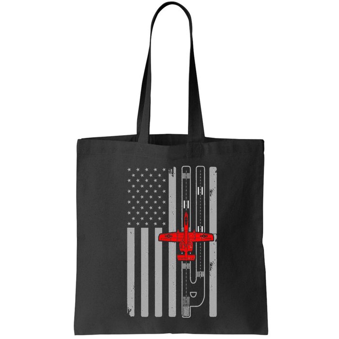 A 10 Warthog Airplane American Flag Runway A10 Thunderbird Bag