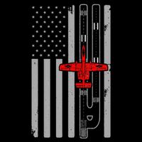 A 10 Warthog Airplane American Flag Runway A10 Thunderbird Poster