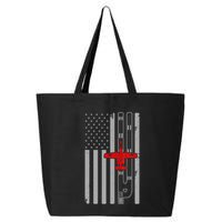 A 10 Warthog Airplane American Flag Runway A10 Thunderbird 25L Jumbo Tote