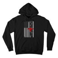A 10 Warthog Airplane American Flag Runway A10 Thunderbird Tall Hoodie