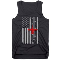 A 10 Warthog Airplane American Flag Runway A10 Thunderbird Tank Top