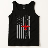 A 10 Warthog Airplane American Flag Runway A10 Thunderbird Tank Top