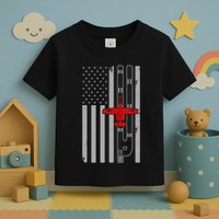 A 10 Warthog Airplane American Flag Runway A10 Thunderbird Toddler T-Shirt