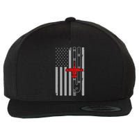 A 10 Warthog Airplane American Flag Runway A10 Thunderbird Wool Snapback Cap