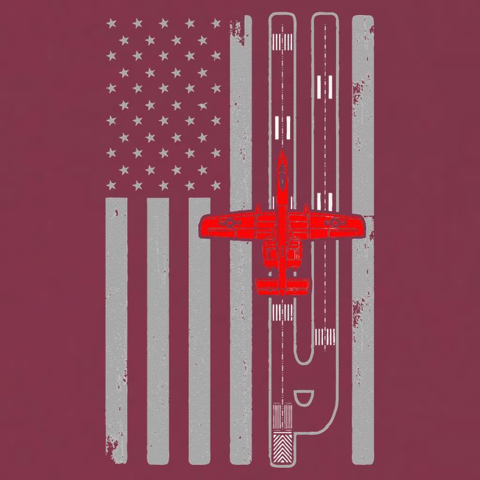 A 10 Warthog Airplane American Flag Runway A10 Thunderbird 16oz Travel Tumbler