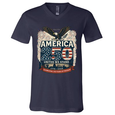 America's 250th Anniversary Of Freedom USA 1776-2026 V-Neck T-Shirt