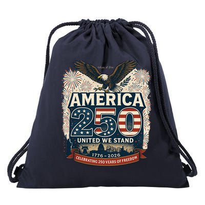 America's 250th Anniversary Of Freedom USA 1776-2026 Drawstring Bag