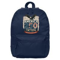America's 250th Anniversary Of Freedom USA 1776-2026 16 in Basic Backpack