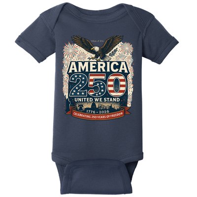 America's 250th Anniversary Of Freedom USA 1776-2026 Baby Bodysuit
