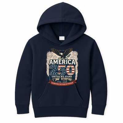 America's 250th Anniversary Of Freedom USA 1776-2026 Kids Hoodie