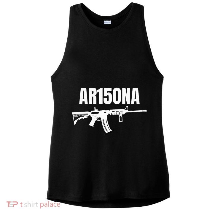 Ar15ona 2nd Amendment Ar 15 For Gun Owners Ladies PosiCharge Tri-Blend Wicking Tank
