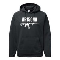 Ar15ona 2nd Amendment Ar 15 For Gun Owners Performance Fleece Hoodie