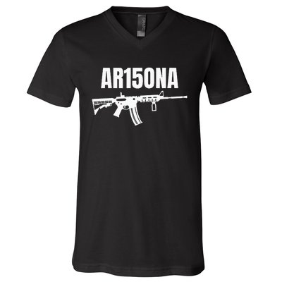 Ar15ona 2nd Amendment Ar 15 For Gun Owners V-Neck T-Shirt