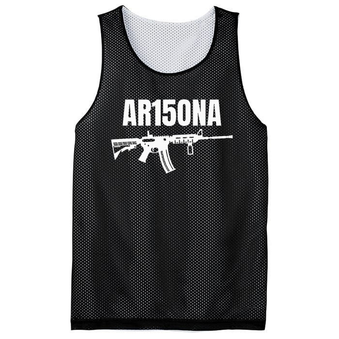 Ar15ona 2nd Amendment Ar 15 For Gun Owners Mesh Reversible Basketball Jersey Tank