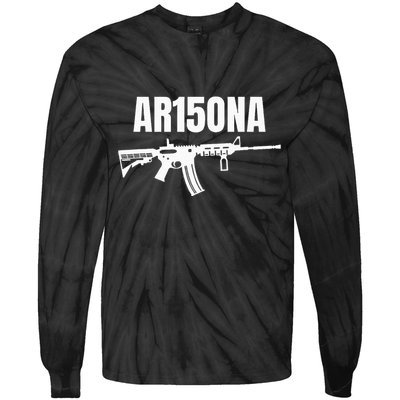 Ar15ona 2nd Amendment Ar 15 For Gun Owners Tie-Dye Long Sleeve Shirt