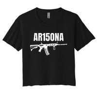 Ar15ona 2nd Amendment Ar 15 For Gun Owners Women's Crop Top Tee