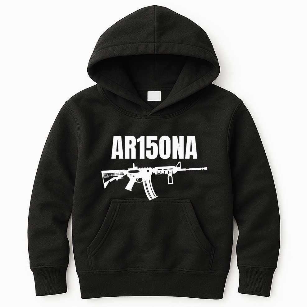 Ar15ona 2nd Amendment Ar 15 For Gun Owners Kids Hoodie