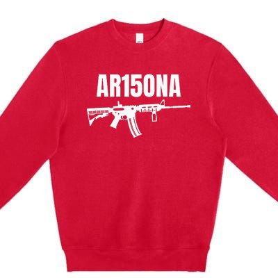 Ar15ona 2nd Amendment Ar 15 For Gun Owners Premium Crewneck Sweatshirt