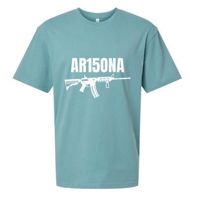 Ar15ona 2nd Amendment Ar 15 For Gun Owners Sueded Cloud Jersey T-Shirt