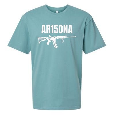 Ar15ona 2nd Amendment Ar 15 For Gun Owners Sueded Cloud Jersey T-Shirt