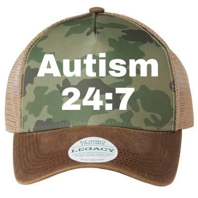 Autism 24:7  Legacy Tie Dye Trucker Hat