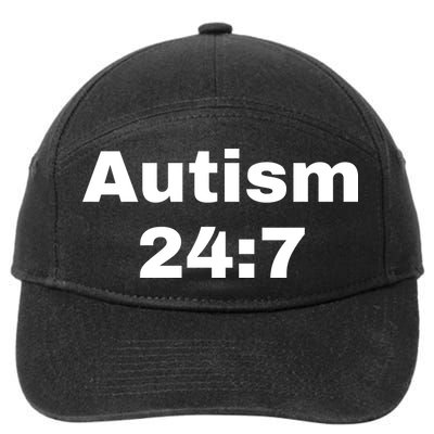 Autism 24:7  7-Panel Snapback Hat