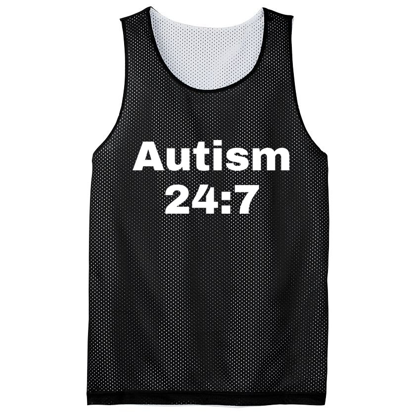 Autism 24:7  Mesh Reversible Basketball Jersey Tank