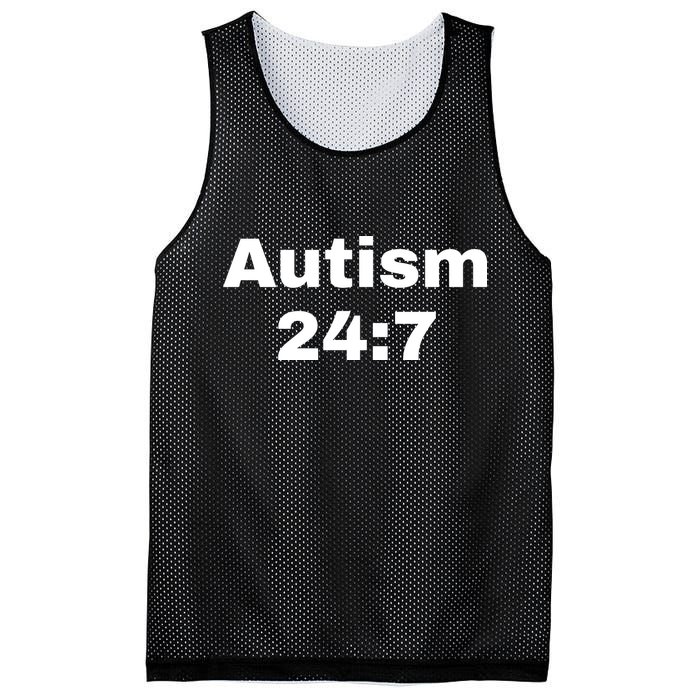 Autism 24:7  Mesh Reversible Basketball Jersey Tank